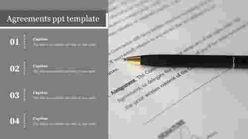 Agreements ppt template 